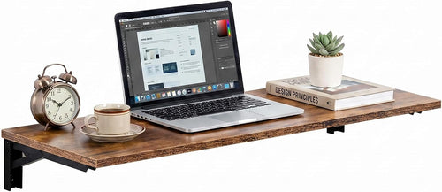 Black Frame Wall‑Mounted Folding Desk